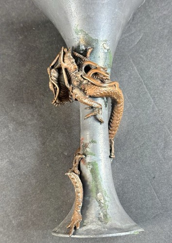 Antike japanische Bronze? Drachen Vase - Bild 13 von 15