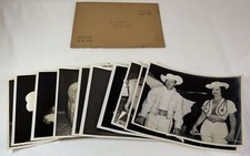 circa 1950s lot of 11 8x10 b+w photos ~ unknown CIRCUS HORSE TRAINER