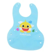 Pinkfong Baby Shark Soft  Silicone Bib Easy to Clean and Use For Baby Kids BL