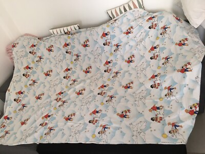 VINTAGE DRAP PLAT Enfant Blanche-Neige Et Les Sept Nains Disney EUR 15,00 - FR