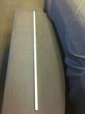 Carbon fiber marching flag pole made in USA white painted 64 inch