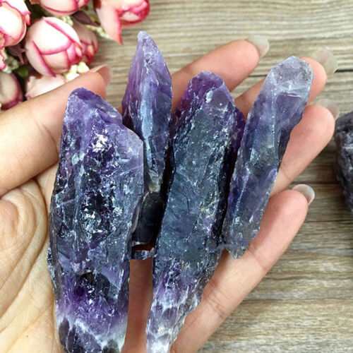 Lot 50g Natural Purple Amethyst Point Quartz Crystal Rough Rock Specimen Healing - Picture 1 of 8