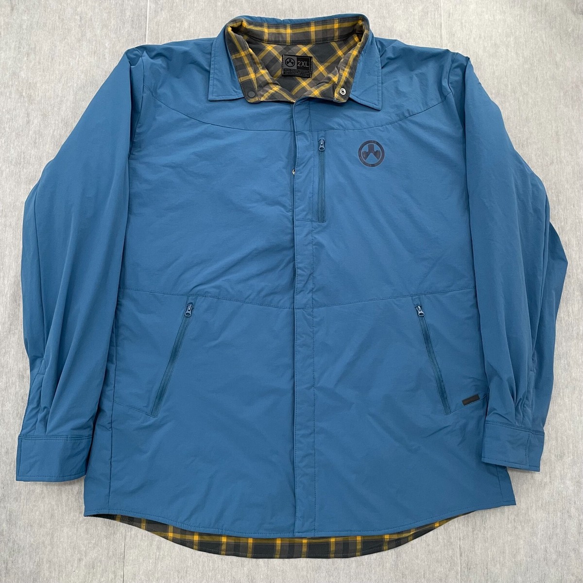 Magpul Jacket Adult 2XL Blue Yellow Plaid Tech Logger Shacket Primaloft  Mens XXL - Main Image
