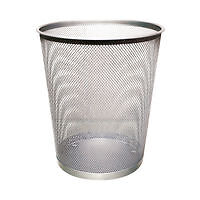 Image of Q-Connect Waste Basket Mesh 18 Litre Silver KF00849