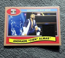 Andrade Cien Almas Authentic Mat Relic Card WWE 2018 Topps Heritage 48/99