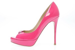bubble gum pink pumps