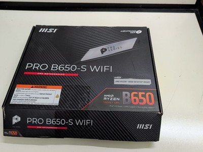 MSI PRO B650-S WiFi ProSeries Motherboard DDR5 2.5g Lan  UNTESTED PARTS/REPAIRS