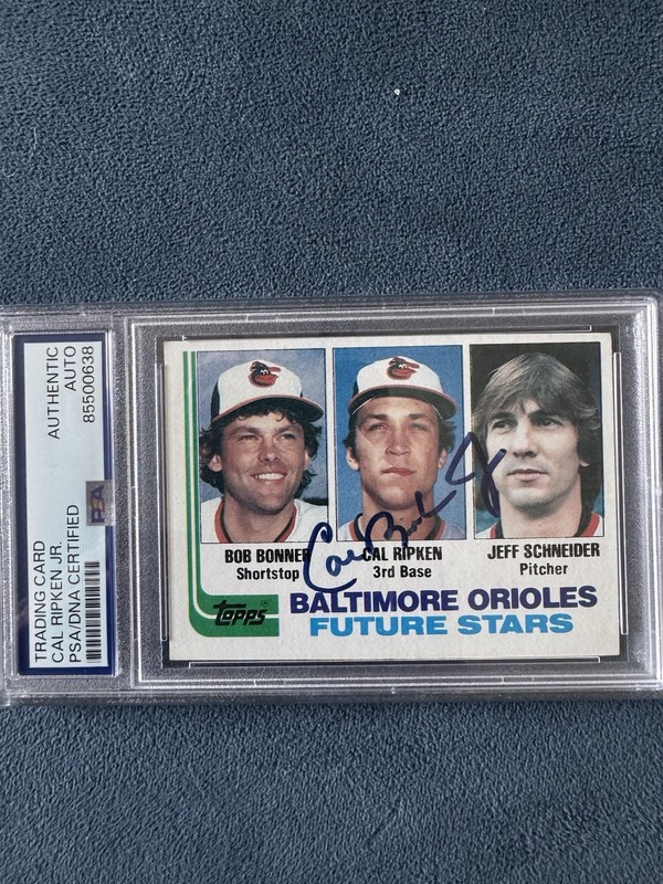1982 Topps CAL RIPKEN JR. Orioles Future Stars #21 (RC) Auto PSA AUTHENTIC