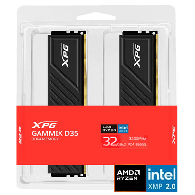 64GB ADATA Gammix D35 Black Edition CL16-20-20 DDR4-3200MHz (2x32GB) Dual Kit
