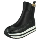 Ladies Elle Sport Casual Chunky Pull on Warmlined Ankle Boots "F4R484"