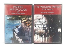 Alvaro Castagnet 2-Set Watercolor Instruction DVDs Passionate Painter Antwerp