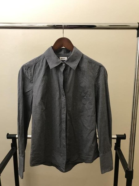Women DKNY Shirt Grey 36 / S / 44