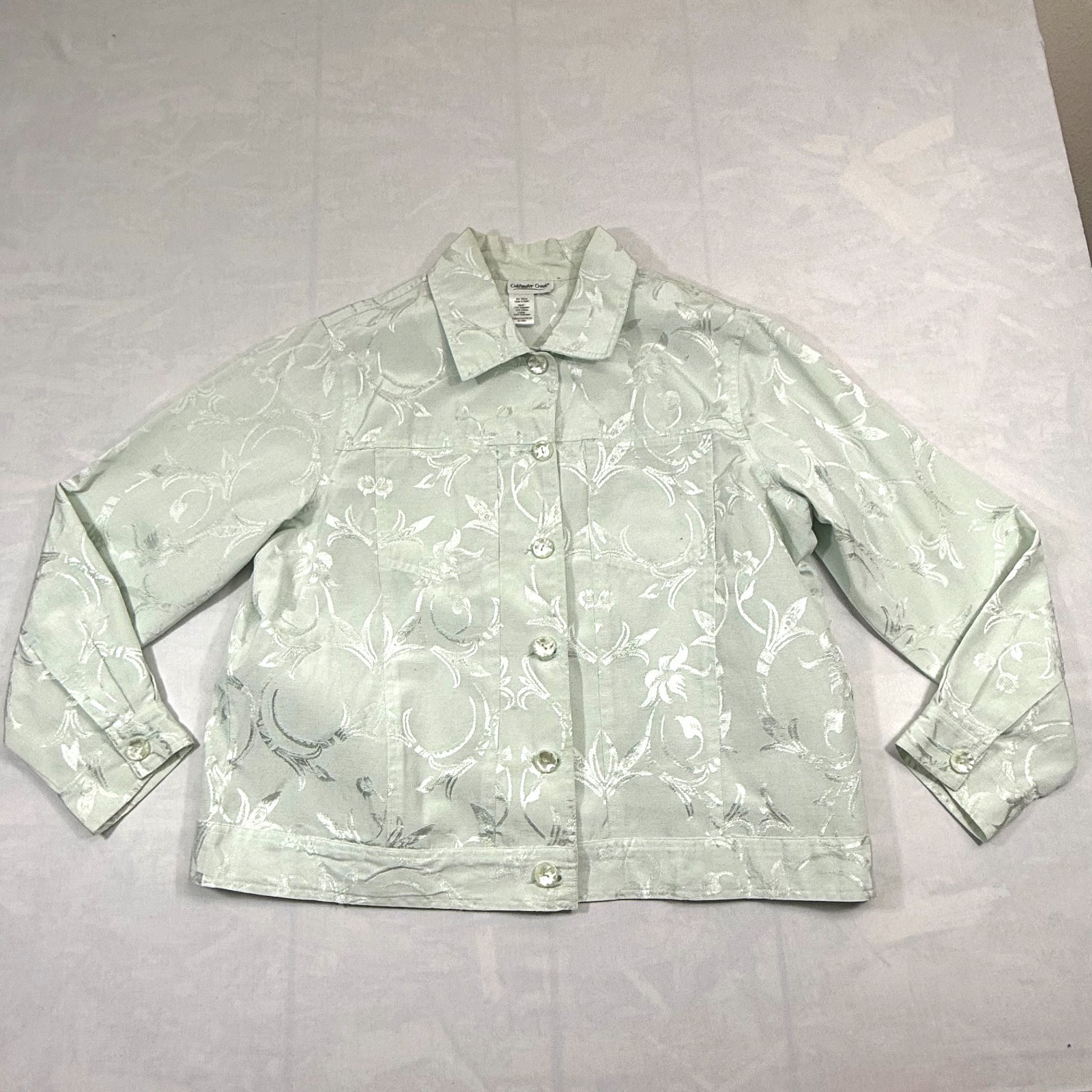 Coldwater Creek Basic Jacket Womens Gray Lined Fl… - image 1