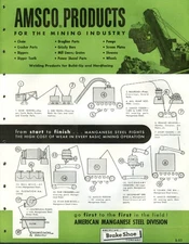 AMSCO American Manganese Steel Mining Industry Products catalog 1952