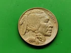 1938 D Full Horn Buffalo Nickel. Some Original Luster. Actual Coin.