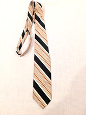 Vintage Givenchy Gentlemen Paris Tie Mens Striped Polyester 70s 56 x 3 inches