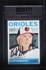 BAS 2013 Topps Heritage Buck Showalter #298 Seal of Authenticity Auto ow6