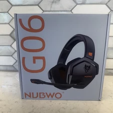 NUBWO G06 Dual Wireless Gaming Headset with Microphone for PS5, PS4, PC, Mobile
