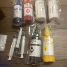 6x100ML DTF ink For Epson Direct Heat Transfer Film Machine White Ink DTF