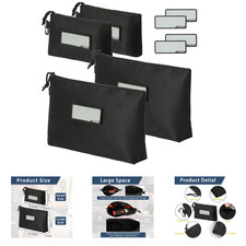 Tool Pouch Zipper Bag 4 Pack Multipurpose Storage Small Utility Waterproof Tool