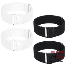 Sleeve Garters for Men, 4PCS Arm Garters for Men Elastic Black Stretchy
