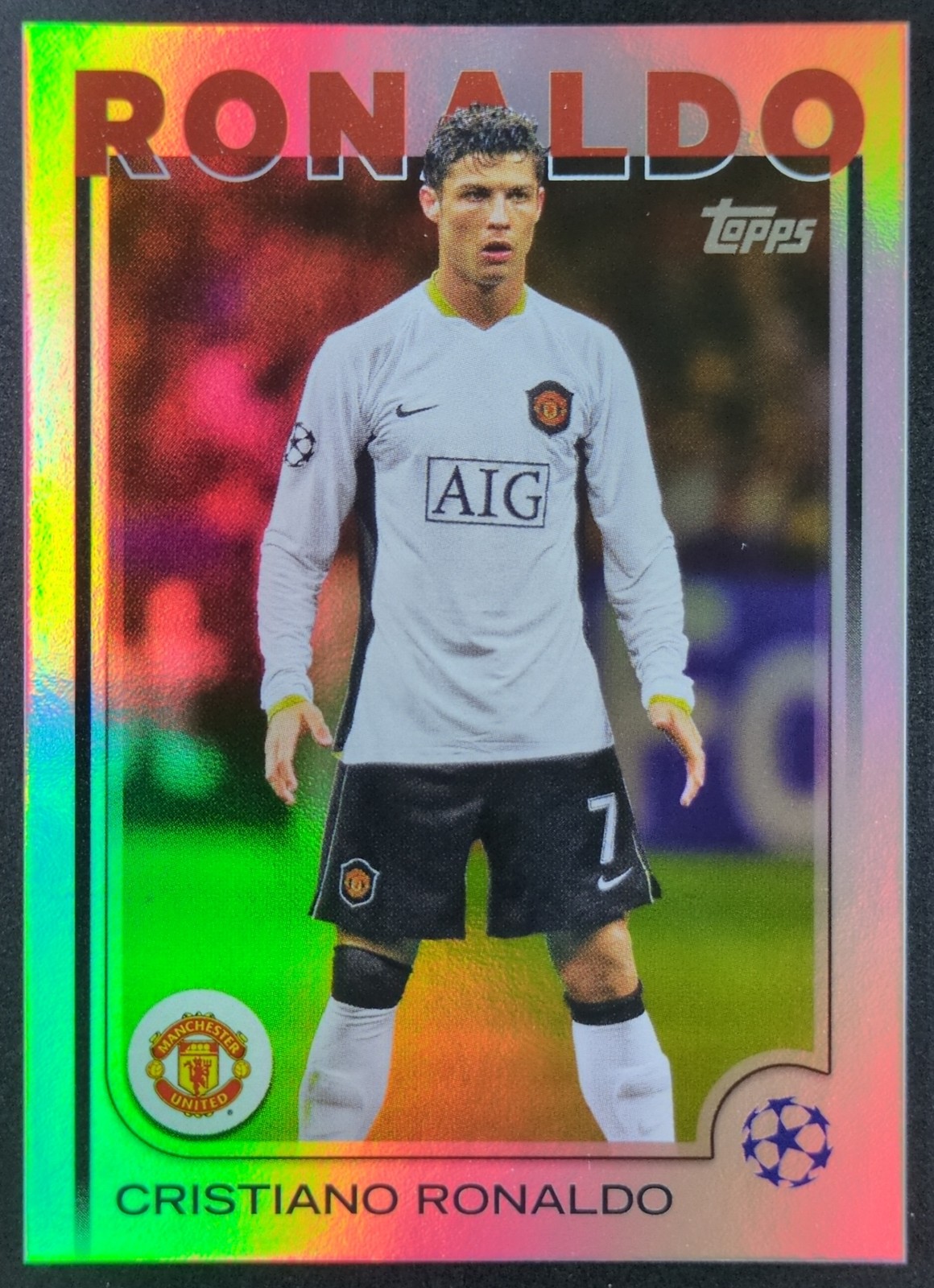 2024-25 Topps UEFA Soccer CRISTIANO RONALDO SP Variation Man Utd #147c view 1