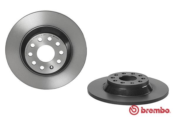 VW PASSAT Brembo Coated Brake Discs Rear Saloon 2014- Pair