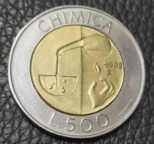 1998 San Marino 500 Lire Coin