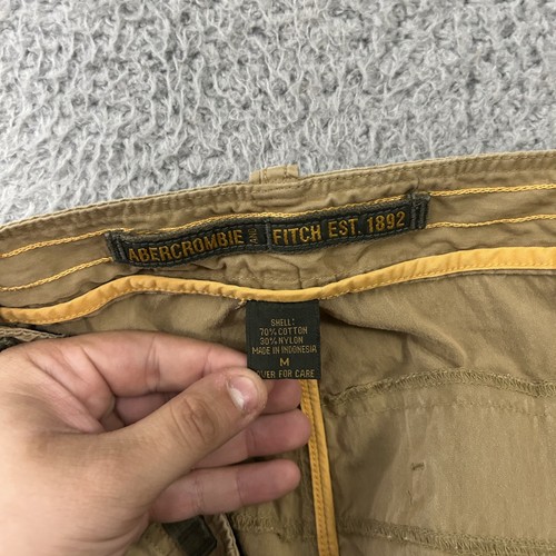 Vintage Abercrombie Fitch Pants Mens Medium Brown Cargo Baggy Paratrooper Y2K, Size M, $79.99 - Photo 15