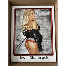 Ryan Shamrock aka Alicia Nicole Signed Autographed 8.5x11 Photo