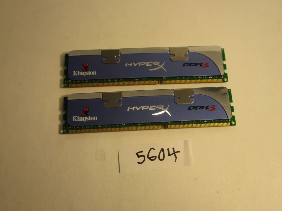 Kingston HyperX 2x2Gb=4Gb PC3-10600 1333Mhz DDR3 Desktop Memory RAM (5604) - Image 2 of 2