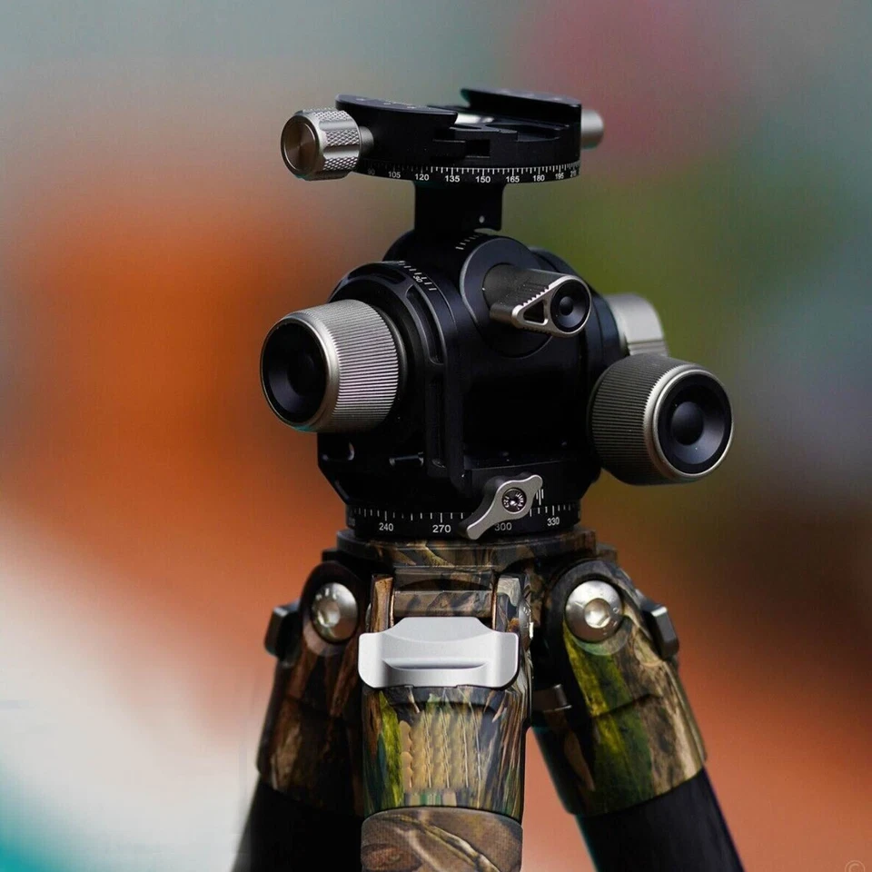 Leofoto G4 Cabezal Engranado Cámara Trípode Cabeza Bola con Placa Arca Compatible con Suiza Foto 3 de 4