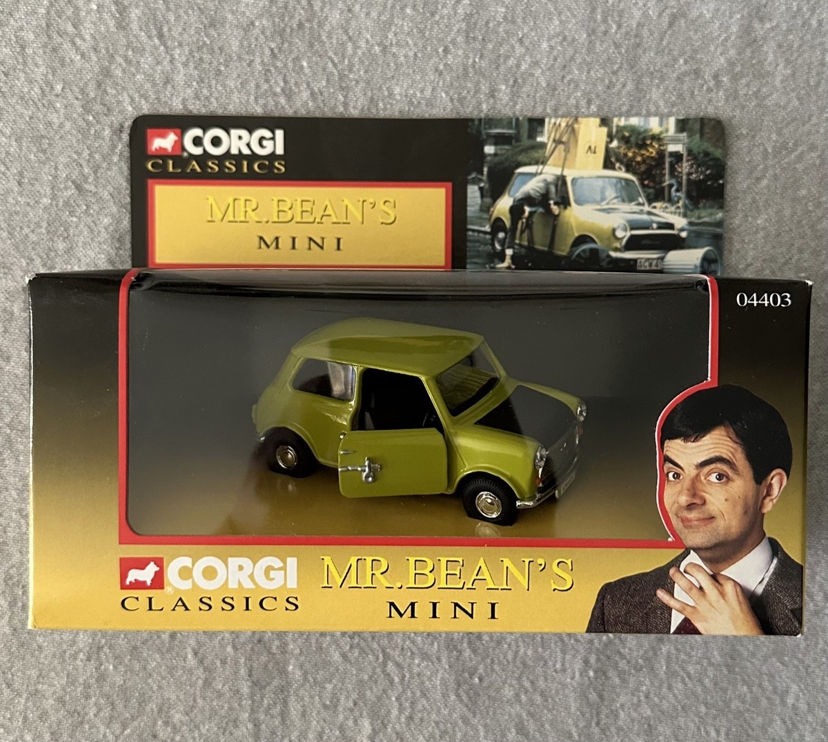 Corgi Classics MR. BEAN'S MINI Diecast Car, 04403, 1996, New In