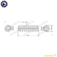 SUSPENSION SPRING SP4564 FOR TOYOTA 2ZR-FAE 1.8L 1ZR-FAE 1.6L 4cyl VERSO
