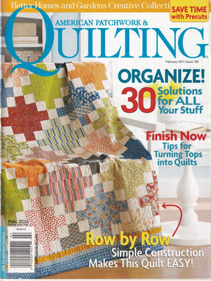 American Patchwork and Quilting Magazine Organize Ideas Tops to Quilts 2011