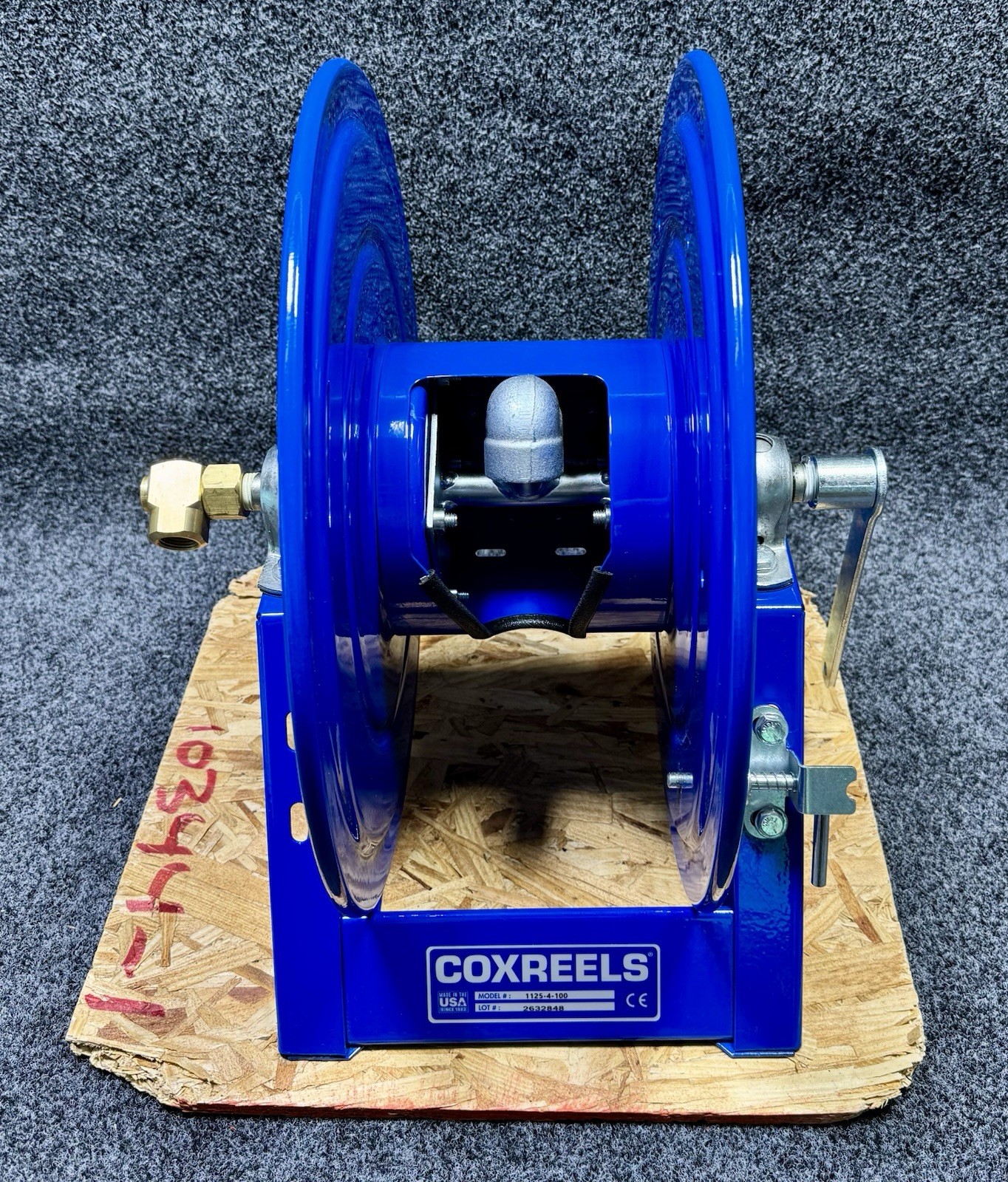 Coxreels 1125-4-100 Hand Crank Steel Hose Reel 1/2” x 100' 3,000 PSI