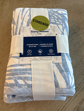 Tommy Bahama Standard Pillow Sham Set of 2 Quilted Floral Blue/White