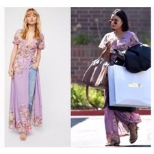 Spell & The Gypsy Blue Skies Wrap Lilac Maxi dress size XS ASO Vanessa Hudgens 