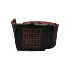 RARE HTF Vision Street Wear "Red Stipple" Belt 