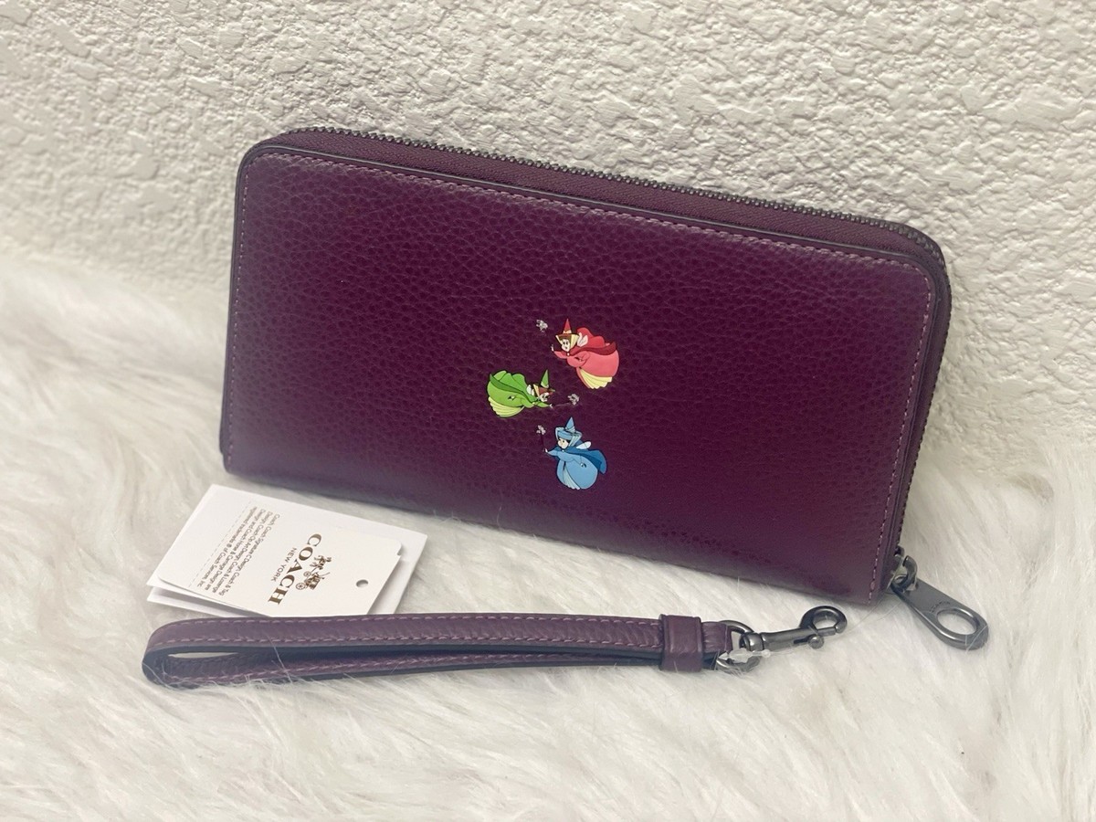 美品✨️ COACH コーチ ターンロック ケース フック付 紫 美品