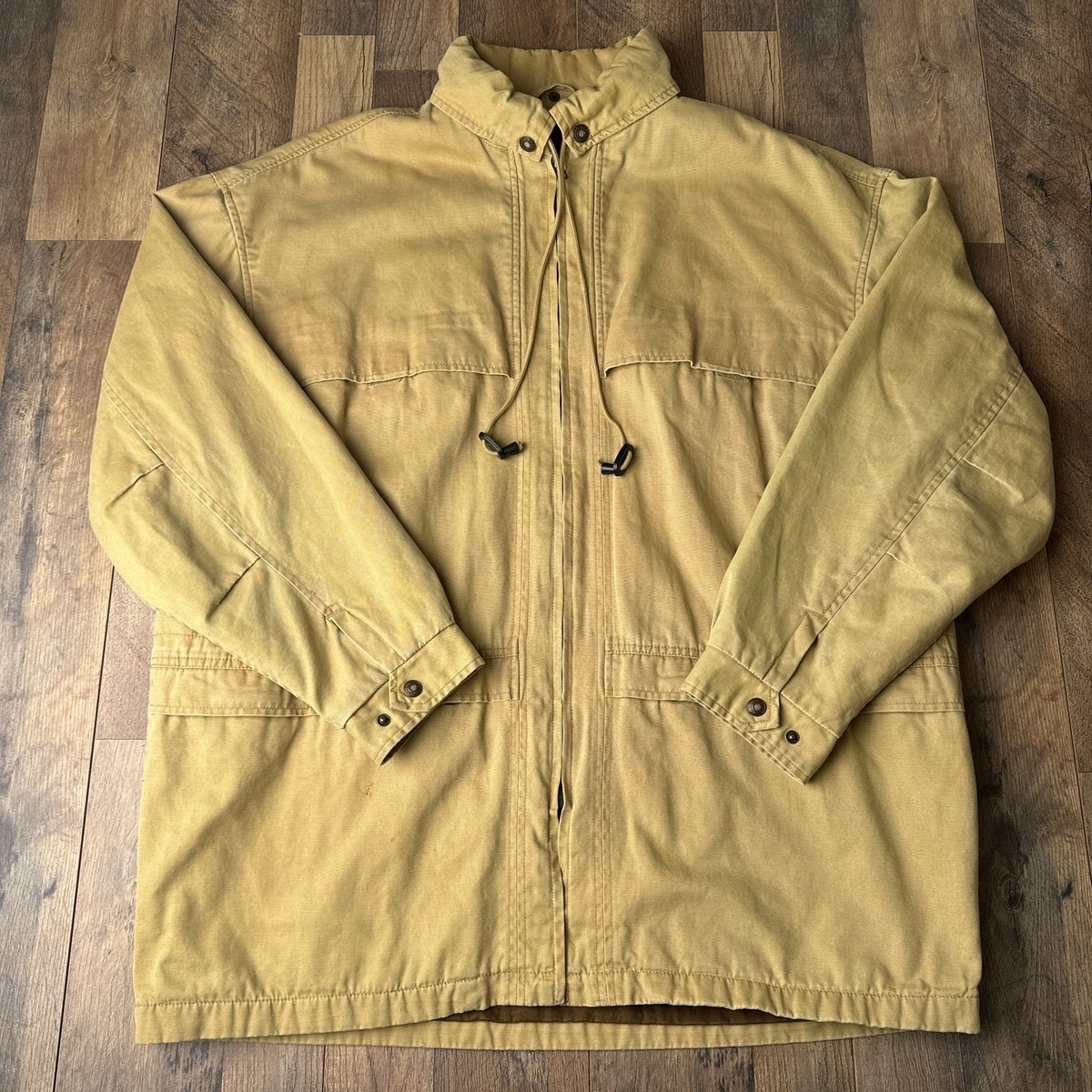 Vintage 90s Banana Republic Jacket Coat Men's XL Yellow Vintage 90s Banana Republic Jacket Coat Men's XL Yellow