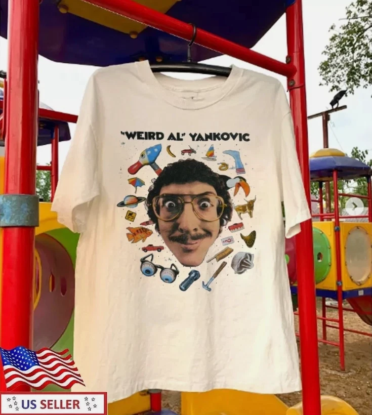 Vintage WEIRD AL YANKOVIC 1985 Tour Concert T shirt Unisex Adult Size S to 5XL image 1