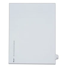 Avery 82201 10-Tab "3" Legal Exhibit Side Tab Index Dividers - White (25/PK) New
