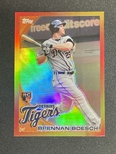 2010 TOPPS CHROME RED HOTREFRACTOR Brennan Boesch Rookie Detroit Tigers RHR-3