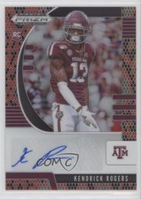 2020 Prizm Draft Picks Rookies Red & Black Snakeskin Kendrick Rogers Auto 17kv