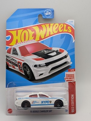 Hot Wheels CUSTOM NYPD 15 Dodge Charger New York Police Department Red Edition