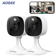 1-4Pack AOQEE 2K Out/Indoor WiFi Security Camera Smart Home Color Night Vision