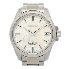 SEIKO WATCH GRAND SEIKO SBGA025 SPRING DRIVE DATE SILVER STAINLESS STEEL MEN'S