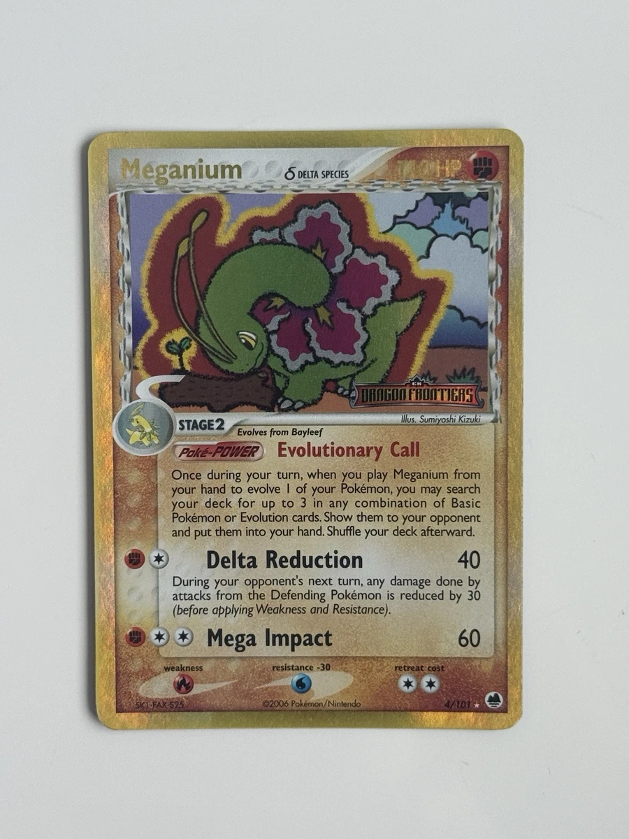 meganium pokemon card price (Holo) - EX Dragon Frontiers or Paralyzed Meganium Holographique - Neo Genesis