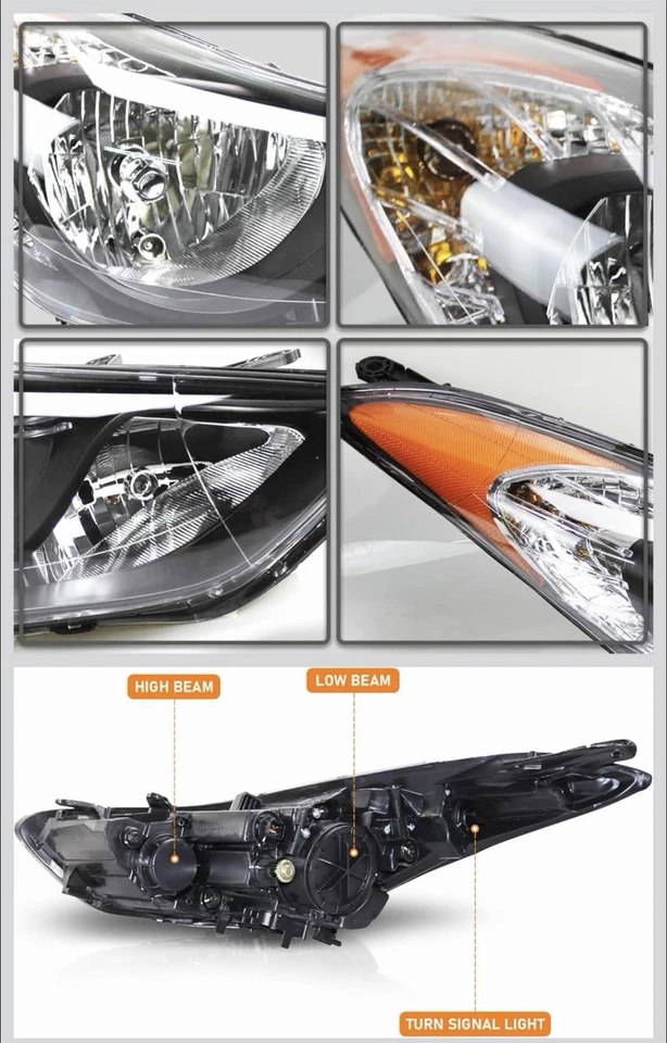 Faros Elantra 2011 2012 2013, conjunto de faros aptos para Hyundai Elantra Foto 2 de 3